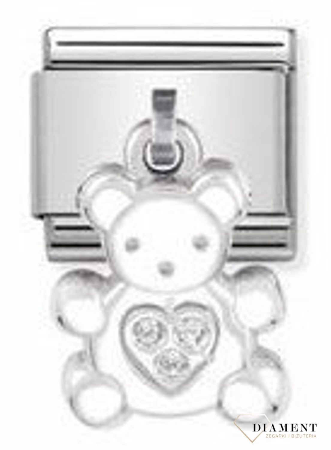 Nomination - Link 925 zawieszka srebro 'Miś z cyrkoniami' 031710 19 biżuteria nomination nomination zawieszki nomination baza.jpg